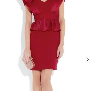 Pretty Red Marchesa Notte dress detail everywhere